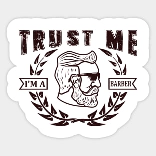 Trust Me I Am A Barber 55 Sticker